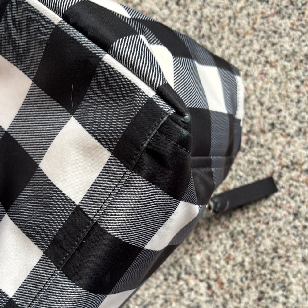 Kate Spade Black and White Checkered Tote Bag - Picture 12 of 15